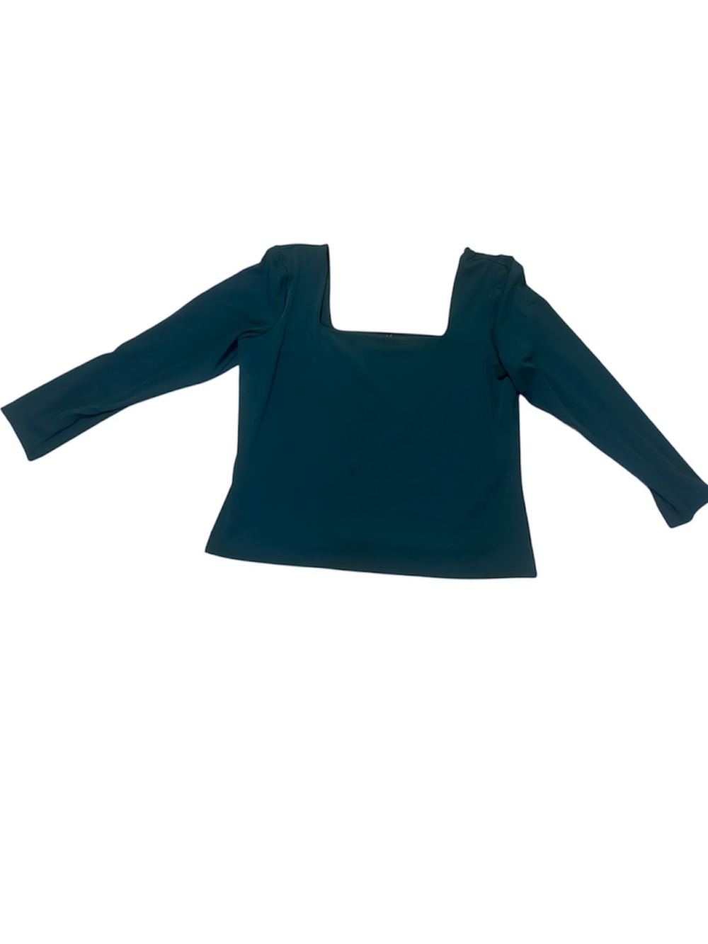 Express Teal Off-Shoulder Long Sleeve Top